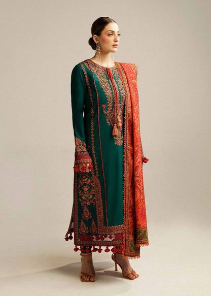 Hussain Rehar Lawn Embroidered 3Piece D-8061