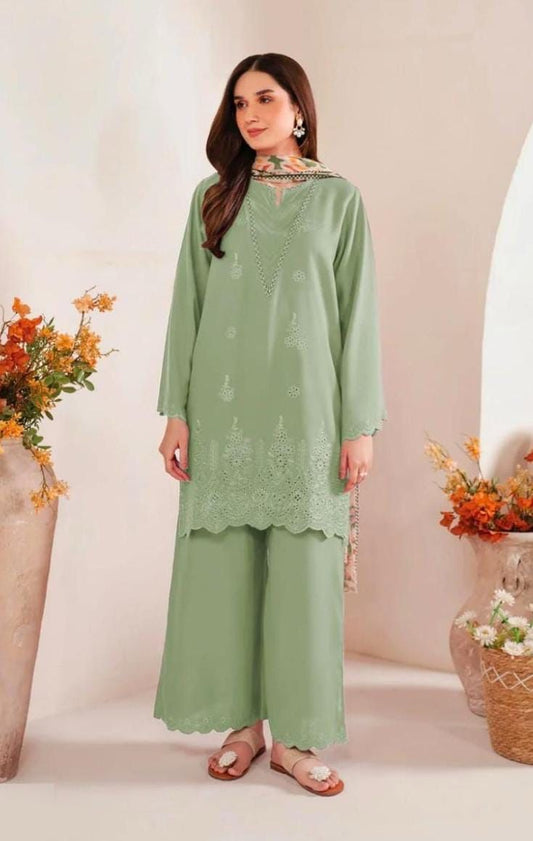 Sapphire Lawn EMB Chicken Kari 3Piece D-005