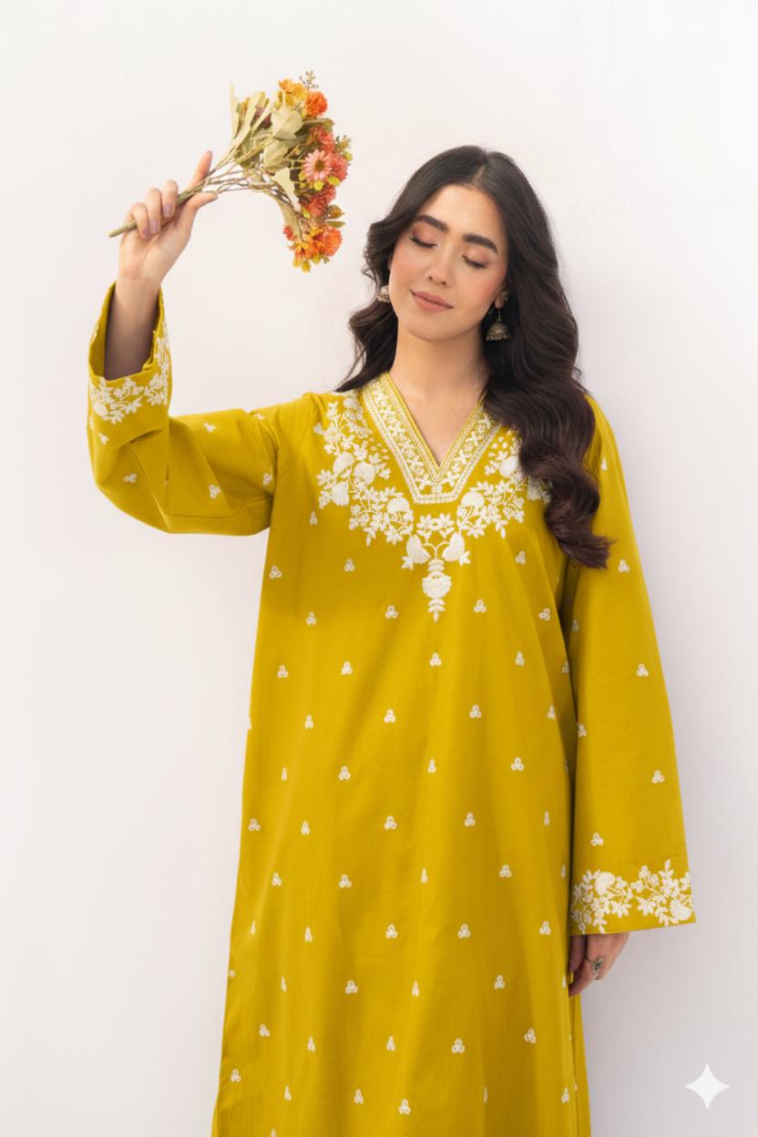 ASLING Lawn Embroidered 2Piece D-003
