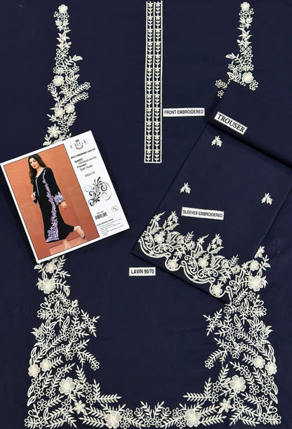 ASLING Lawn Embroidered 2Piece D-004