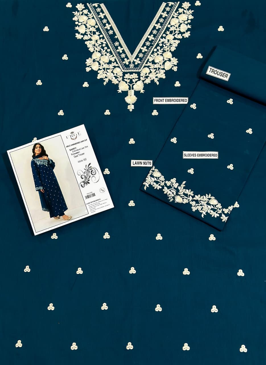 ASLING Lawn Embroidered 2Piece D-005