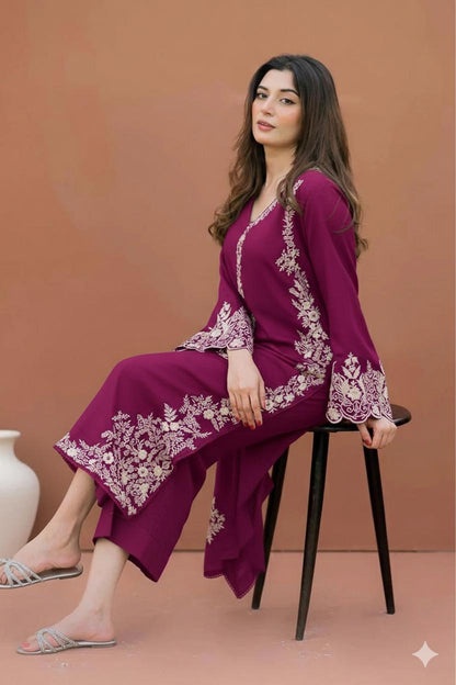 ASLING Lawn Embroidered 2Piece D-006