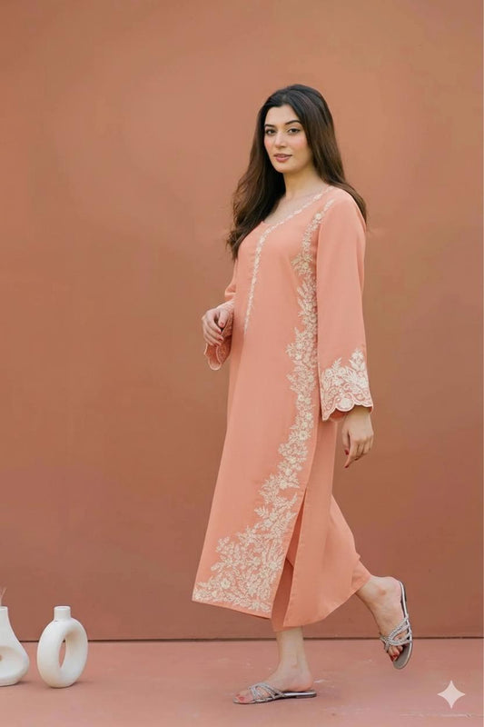 ASLING Lawn Embroidered 2Piece D-007