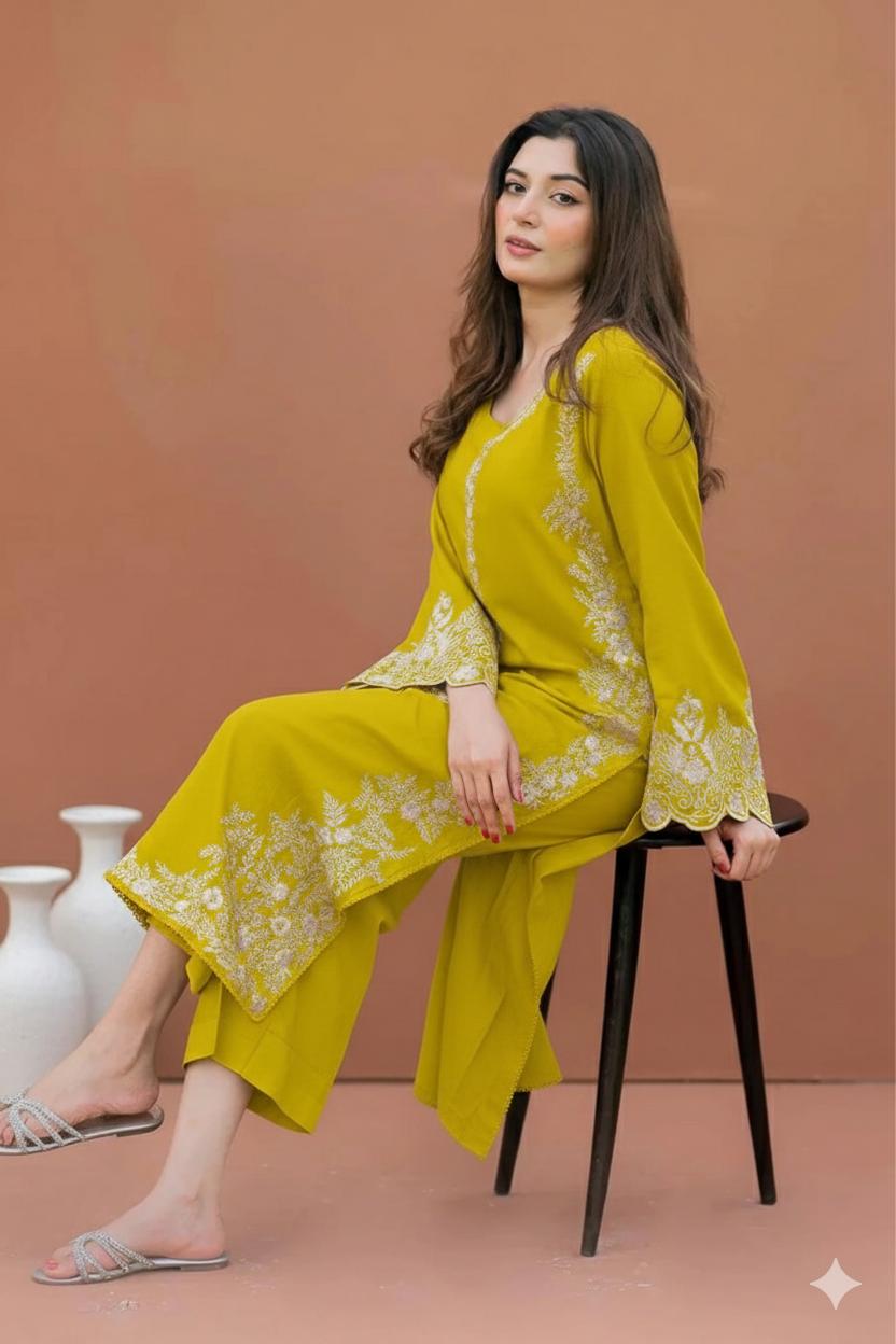 ASLING Lawn Embroidered 2Piece D-008