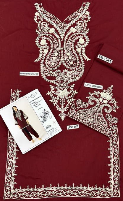 ASLING Lawn Embroidered 2Piece D-009