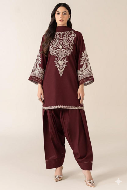 ASLING Lawn Embroidered 2Piece D-009