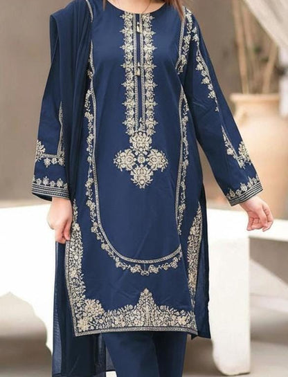 ASLING Lawn Embroidered 2Piece D-011