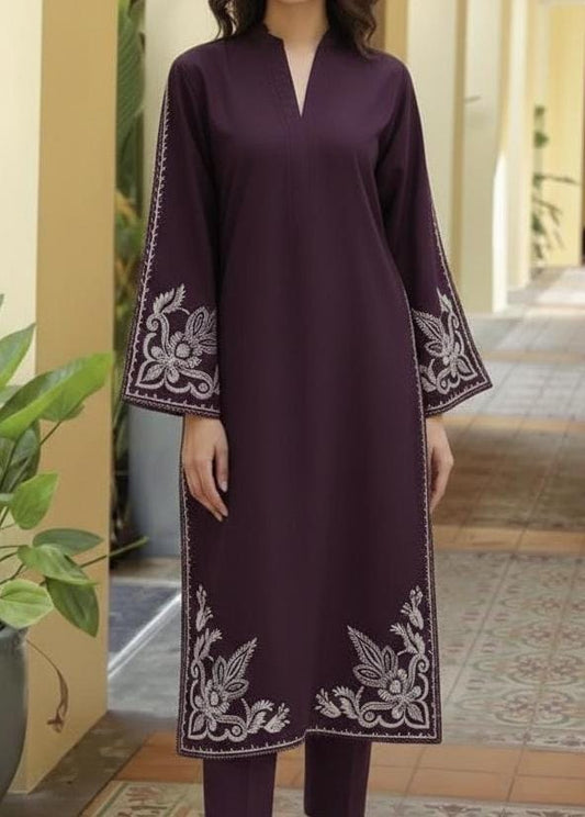 ASLING Lawn Embroidered 2Piece D-012