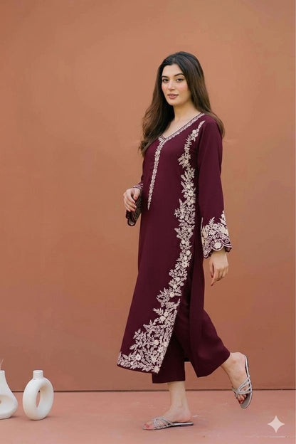 ASLING Lawn Embroidered 2Piece D-013
