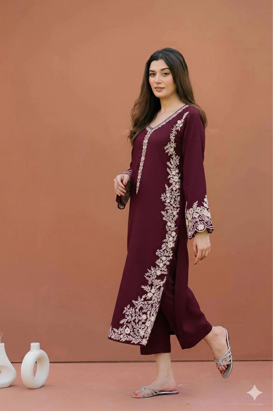 ASLING Lawn Embroidered 2Piece D-013
