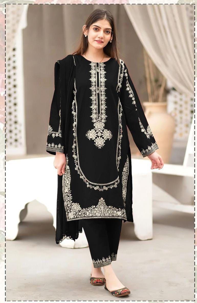 ASLING Lawn Embroidered 2Piece D-019