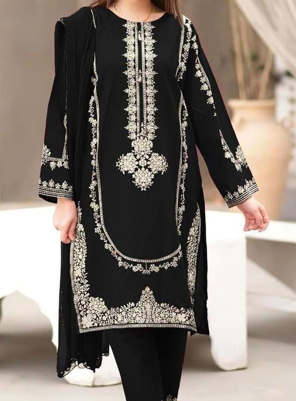 ASLING Lawn Embroidered 2Piece D-019