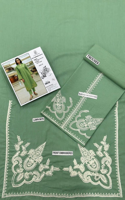 ASLING Lawn Embroidered 2Piece D-020