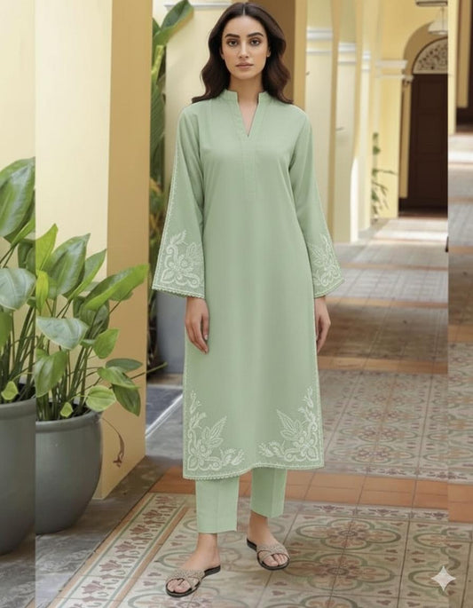 ASLING Lawn Embroidered 2Piece D-020