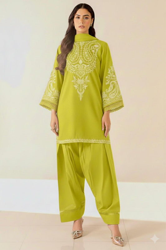 ASLING Lawn Embroidered 2Piece D-022