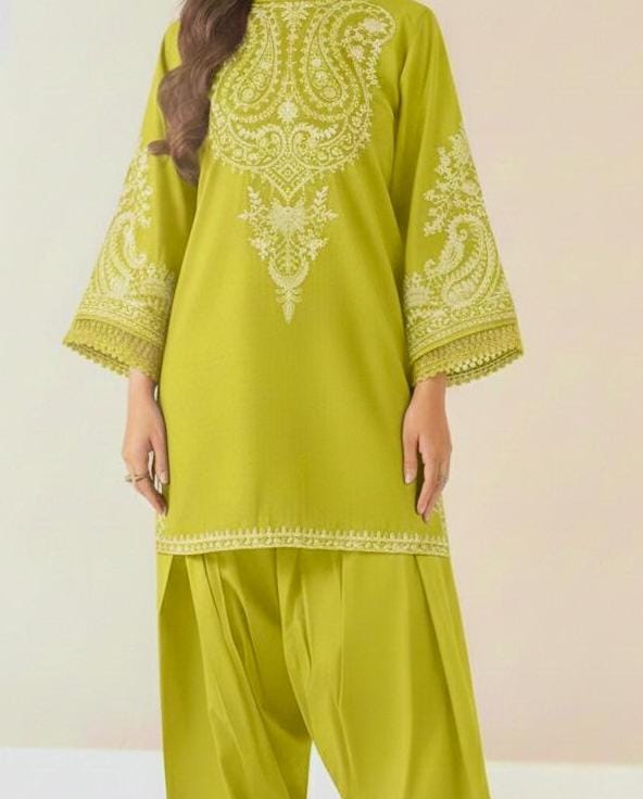 ASLING Lawn Embroidered 2Piece D-022
