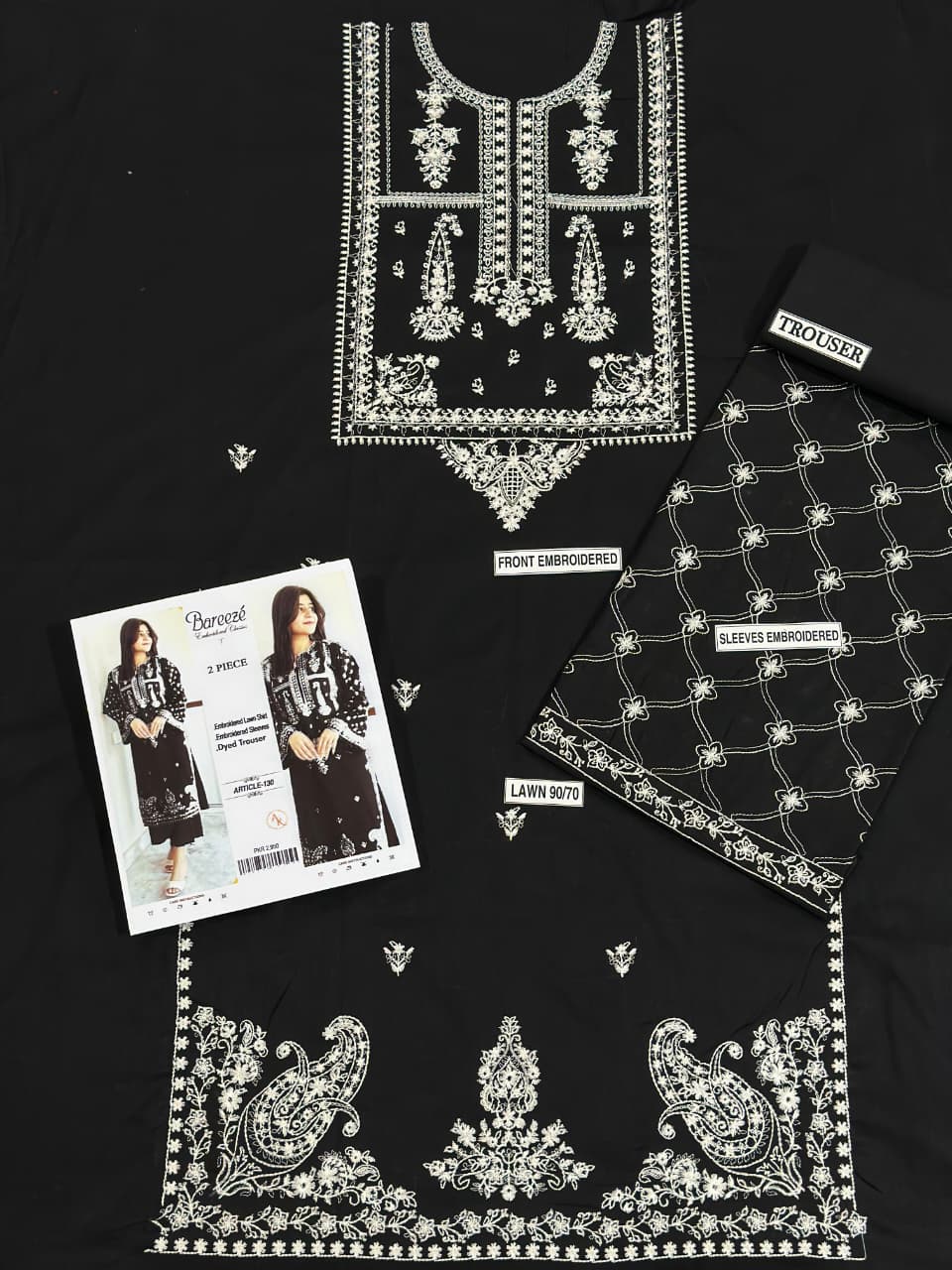 ASLING Lawn Embroidered 2Piece D-027