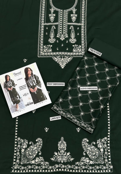 ASLING Lawn Embroidered 2Piece D-028