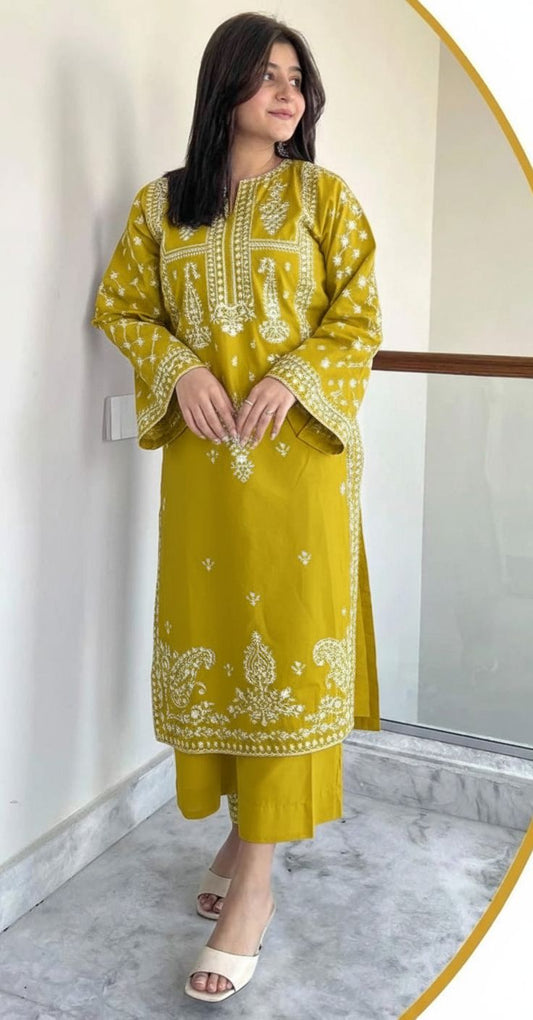 ASLING Lawn Embroidered 2Piece D-030