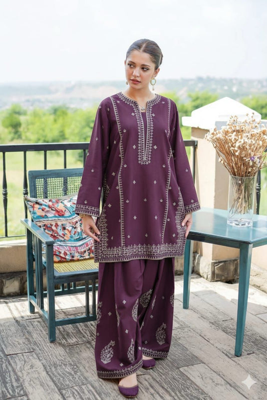URGE Lawn Embroidered 2Piece D-002