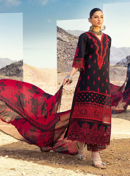 Zainab Chottani Lawn Embroidered 3Piece D-002