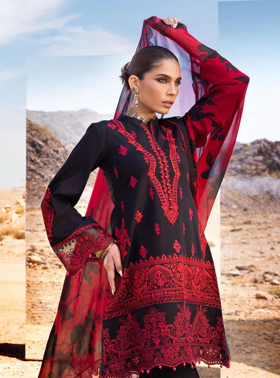 Zainab Chottani Lawn Embroidered 3Piece D-002
