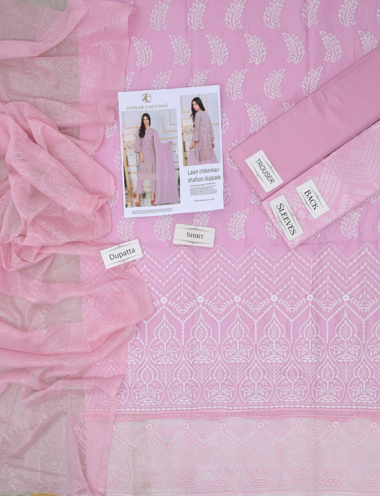 Zainab Chottani Lawn Embroidered 3Piece D-004