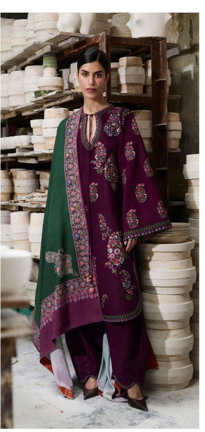 Batik Lawn Embroidered 3Piece D-001