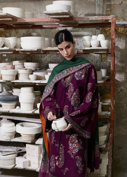 Batik Lawn Embroidered 3Piece D-001